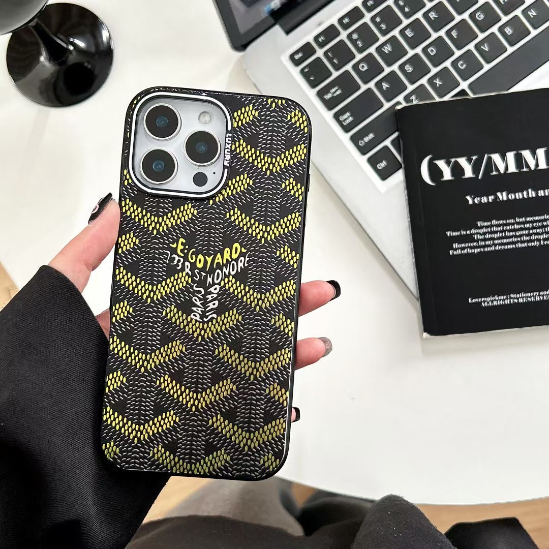Goyard Phone Case Electroplated