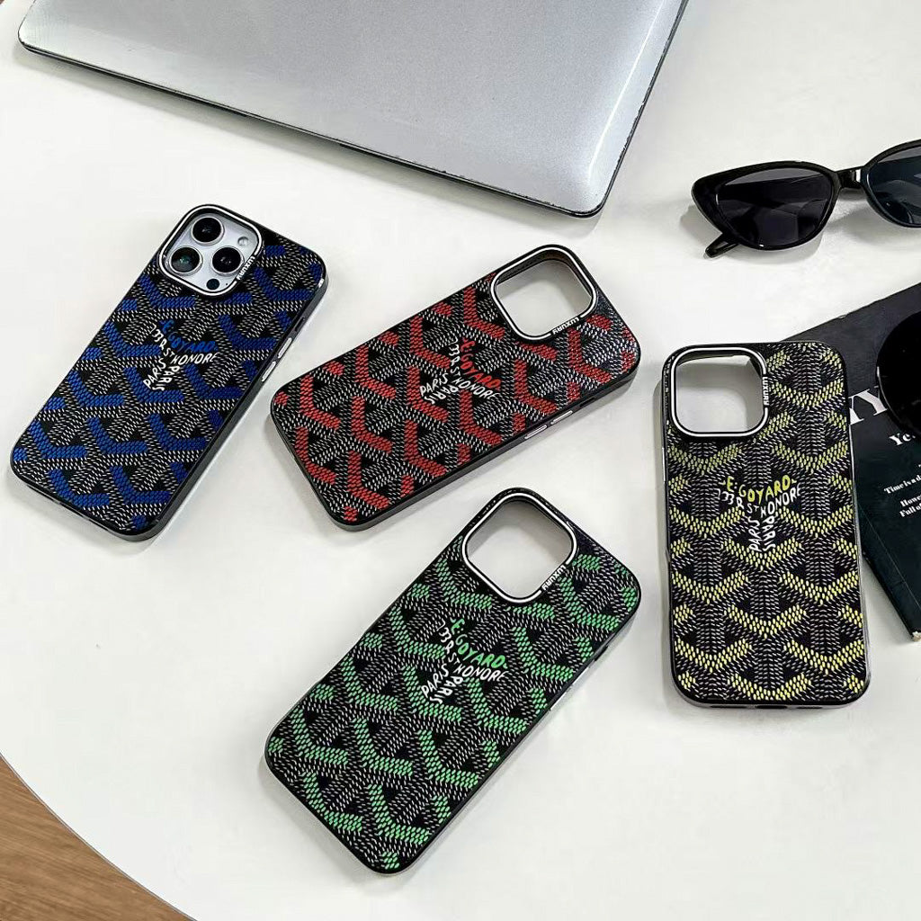 Goyard Phone Case Electroplated