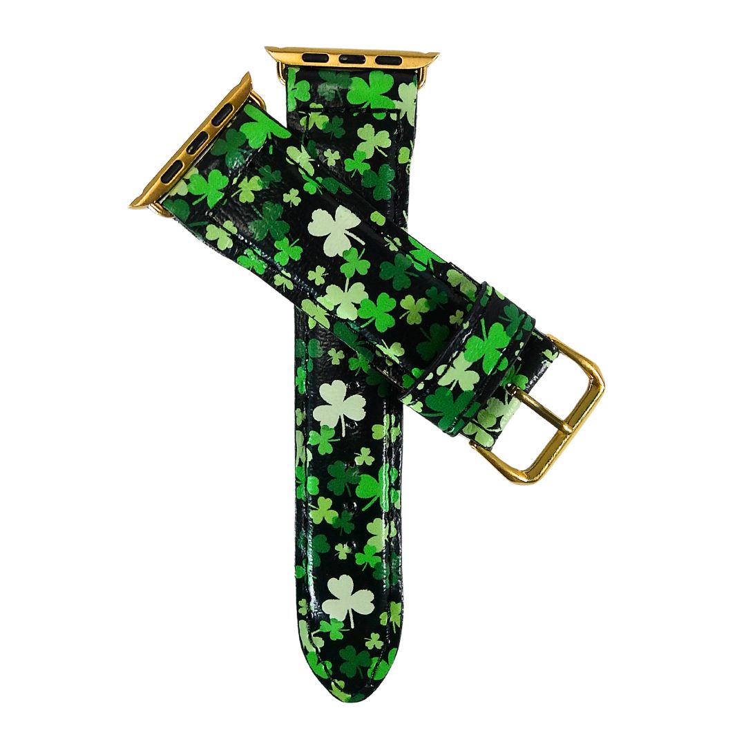 Green Clover Apple Watch Band