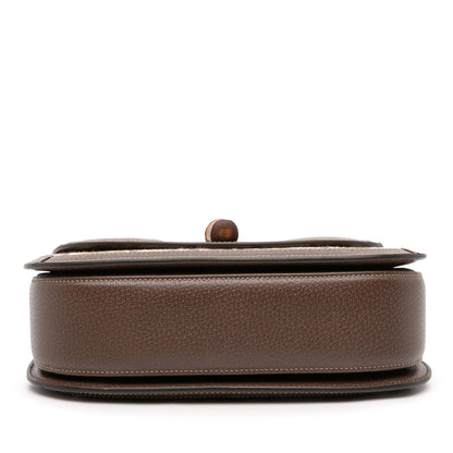 Gucci 100th Anniversary Medium Canvas 1947 Bamboo Top Handle Bag