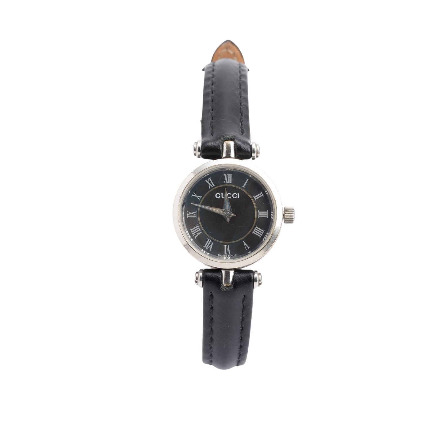 Gucci Stainless Steel Stack 22 MM Quartz Watch Black Dial