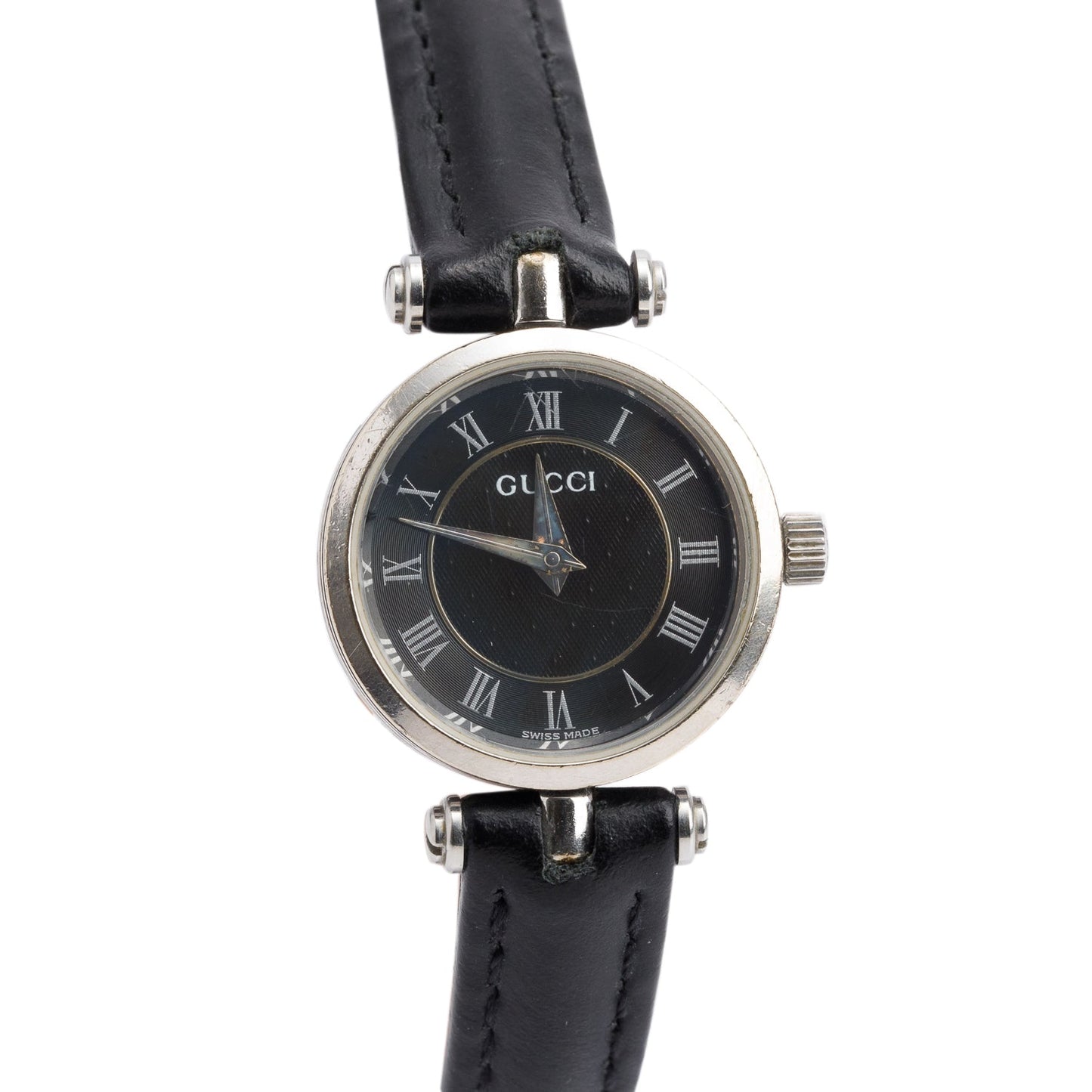 Gucci Stainless Steel Stack 22 MM Quartz Watch Black Dial