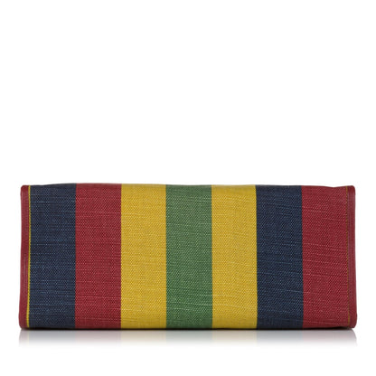 Gucci Baiadera Stripe Canvas Satchel (SHG-ddvpMT)