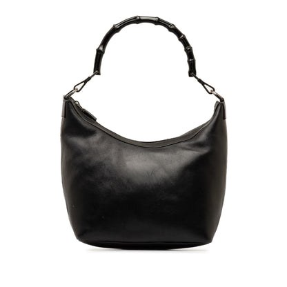 Gucci Bamboo Leather Shoulder Bag (SHG-h3pFCT)