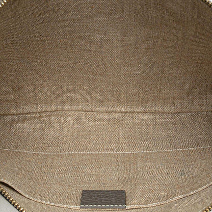 Gucci Calfskin Bamboo Tassel Clutch