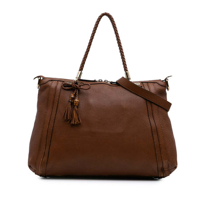 Gucci Calfskin Bella Satchel