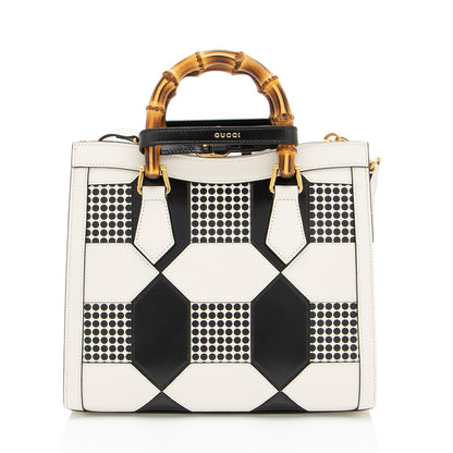 Gucci Calfskin Geometric Inlay Diana Small Tote (SHF-31a6lc)