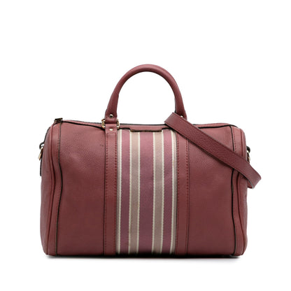 Gucci Calfskin Web Joy Boston Bag