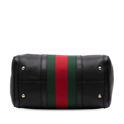 Gucci Calfskin Web Joy Boston Bag