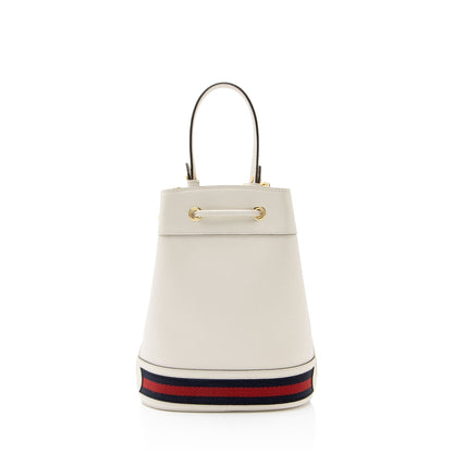 Gucci Calfskin Web Ophidia Small Bucket Bag