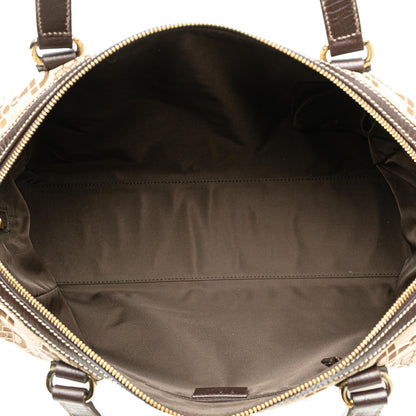 Gucci Canvas Horsebit Charmy Boston Bag