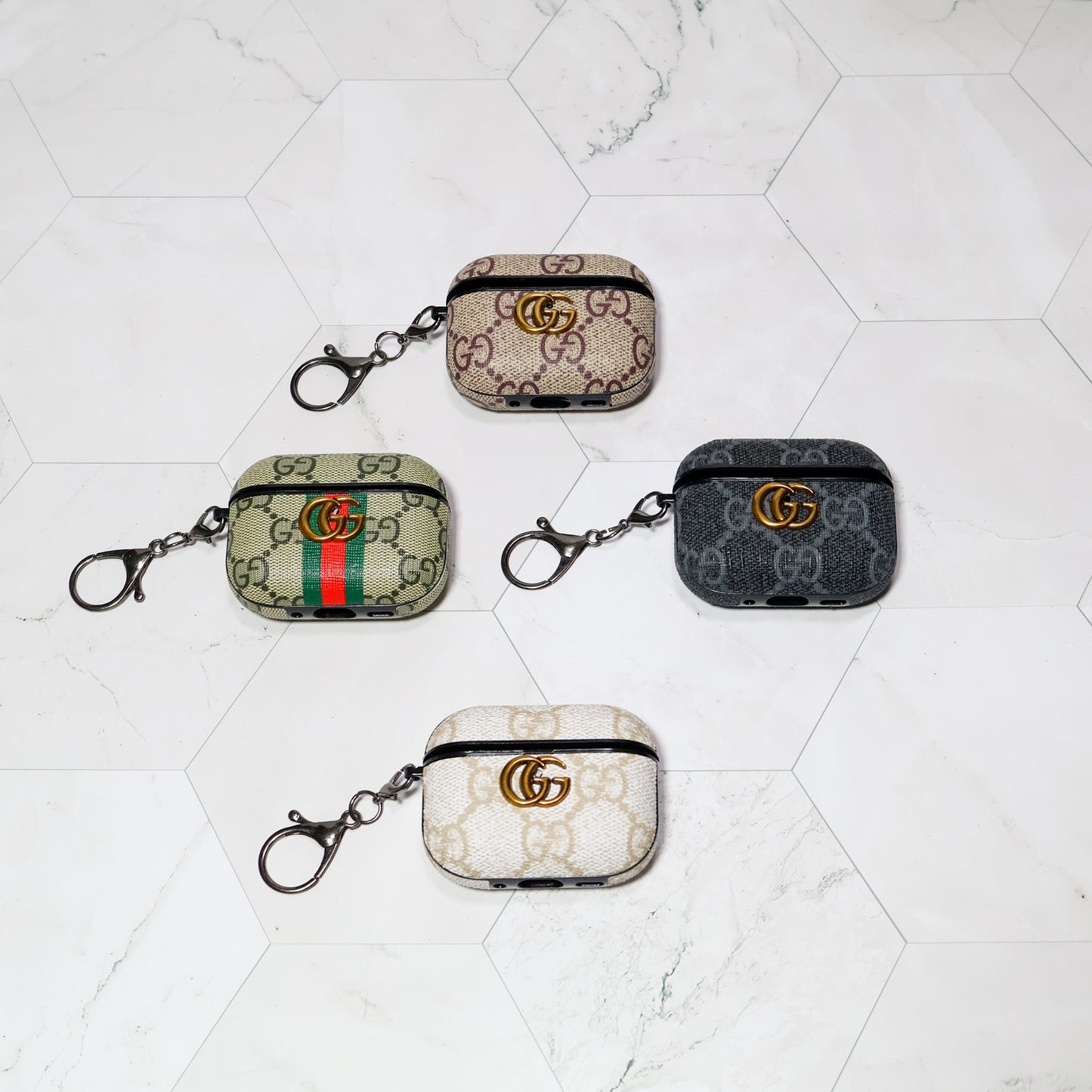 Airpods Case Gucci Style for 2, 3, 4, and Pro