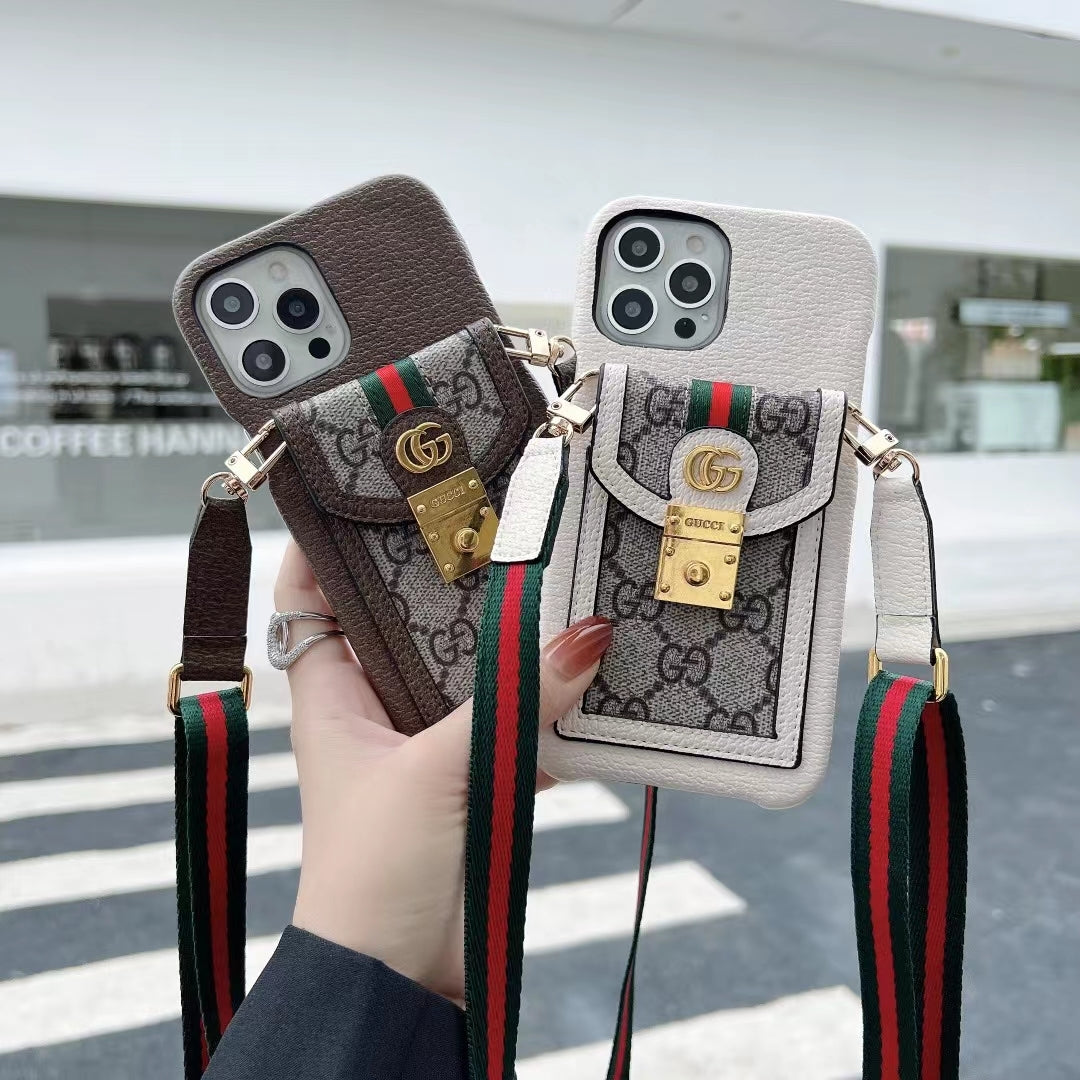 Crossbody Style iPhone Case for 11 12 13 14 15 16 Pro Max Plus