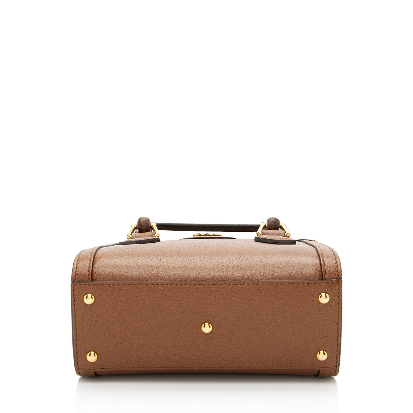 Gucci Cuir Leather Bamboo Diana Mini Tote