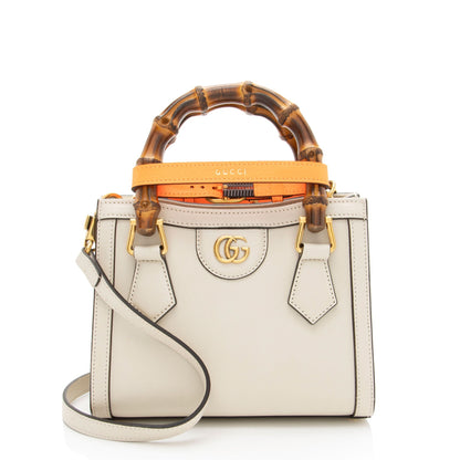 Gucci Cuir Leather Diana Mini Tote