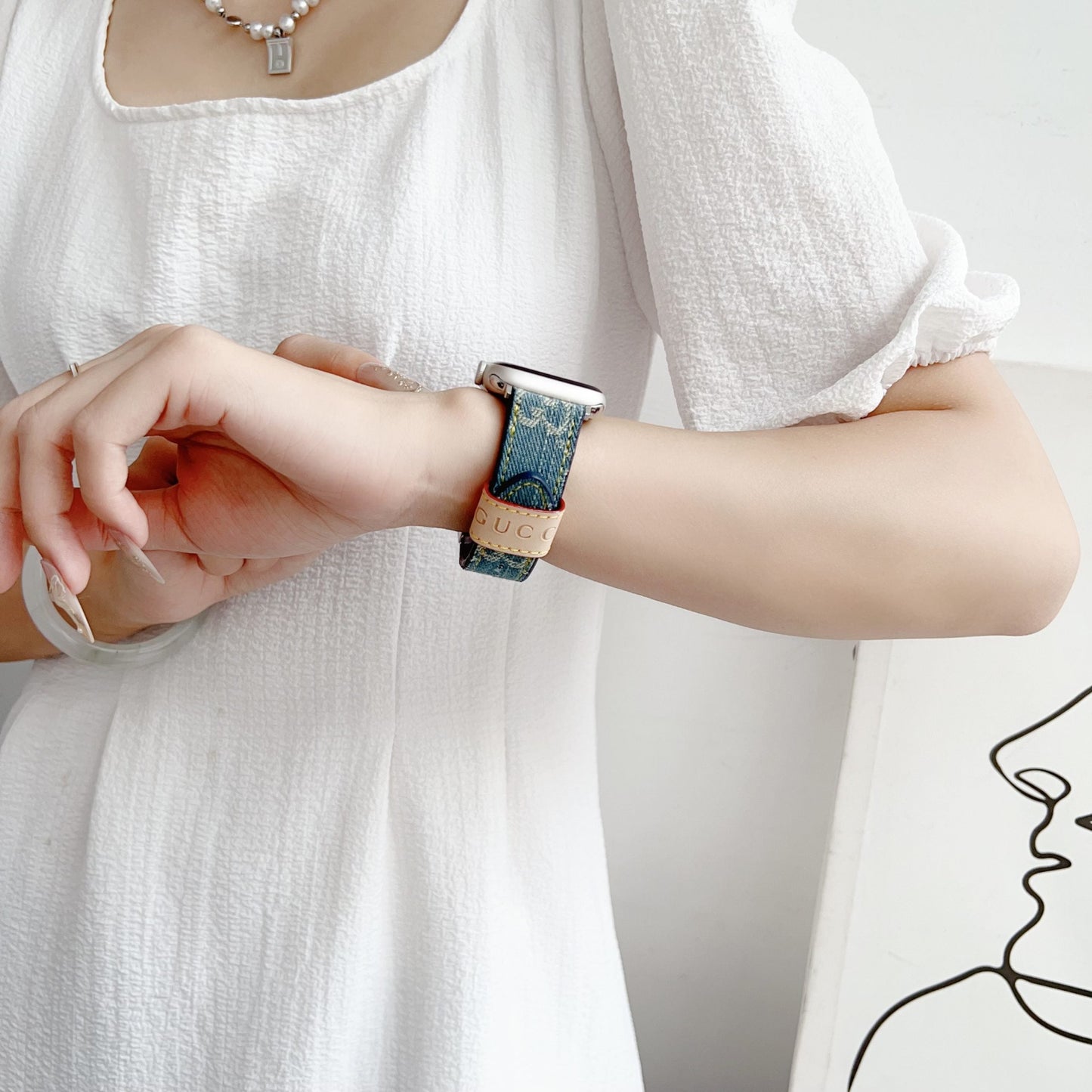 Fabric GG Apple Watch Band