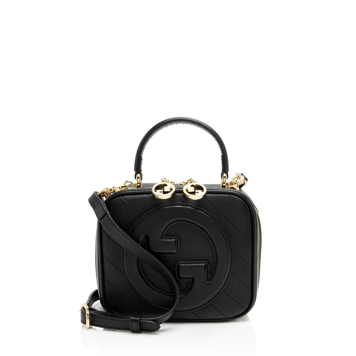 Gucci Diagonal Stitched Calfskin Blondie Top Handle