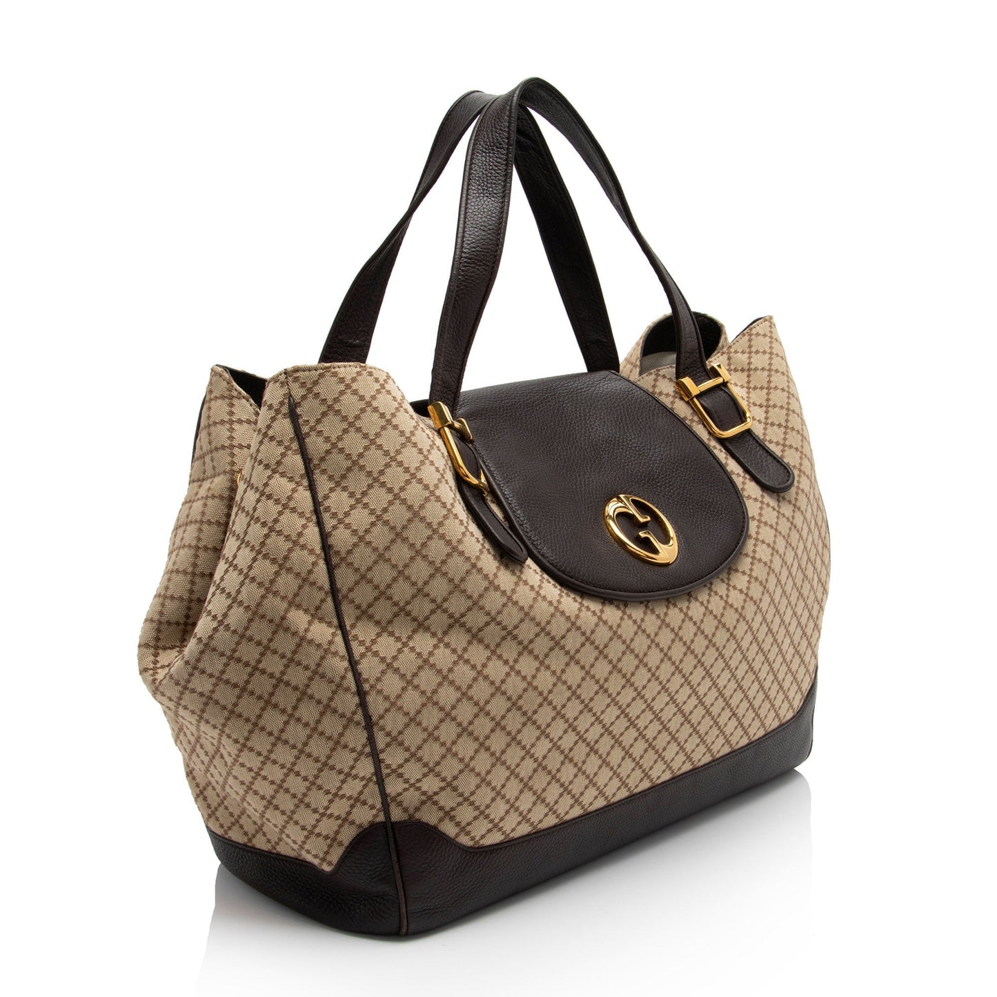 Gucci Diamante Canvas 1973 Large Tote (SHF-AvQrxb)