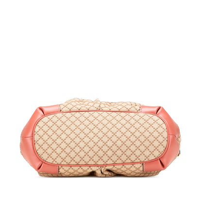 Gucci Diamante Canvas Sukey Satchel