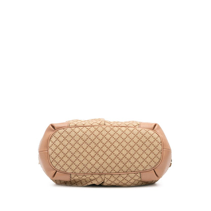 Gucci Diamante Canvas Sukey Satchel