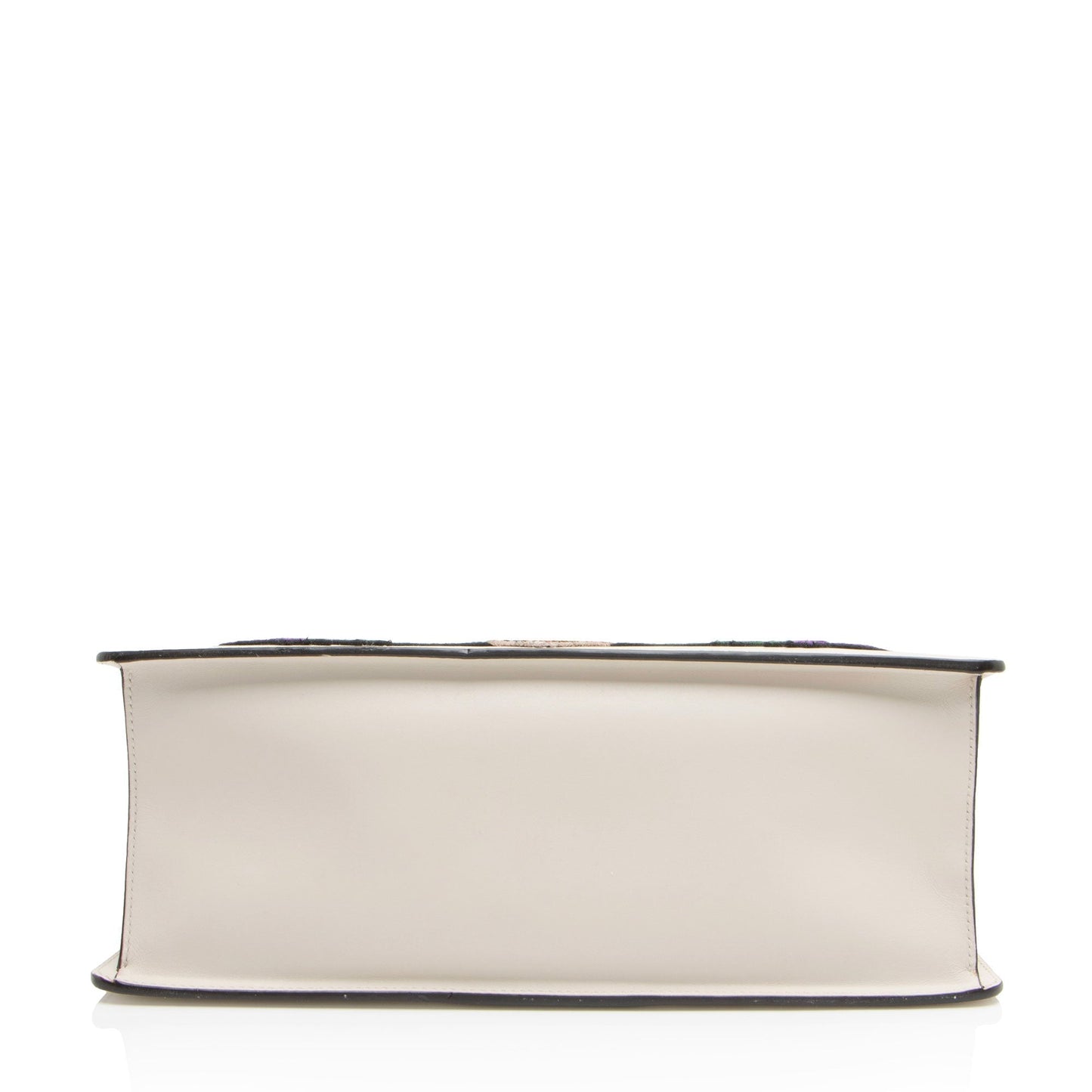 Gucci Embroidered Leather Floral Sylvie Top Handle