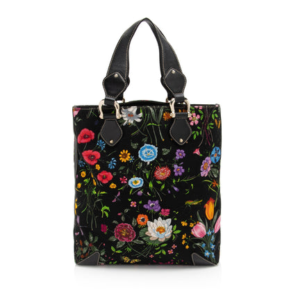 Gucci Floral Canvas Creole Large Tote (SHF-aD7V3p)