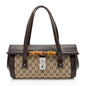 Gucci GG Canvas Bamboo Bullet Medium Satchel (SHF-QsKk05)