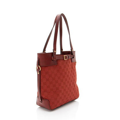 Gucci GG Canvas Belted Tote