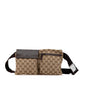 Gucci GG Canvas Double Pocket Belt Bag (SHG-e5K44J)