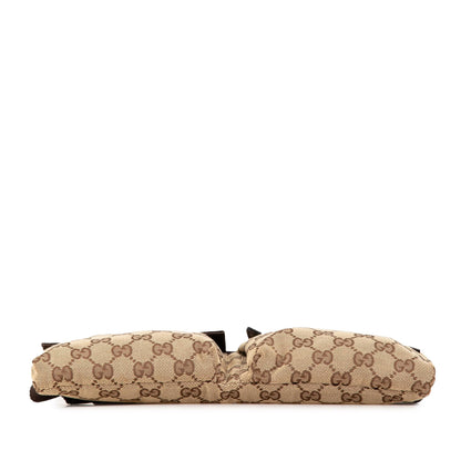 Gucci GG Canvas Double Pocket Belt Bag (SHG-g4W9QX)