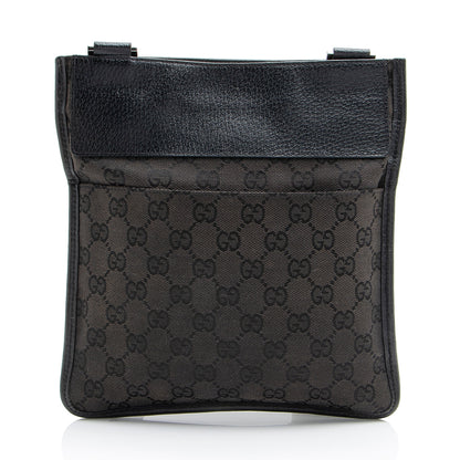 Gucci GG Canvas Flat Messenger (SHF-Br9CH5)