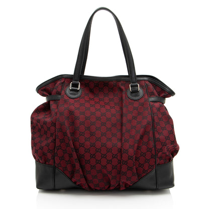 Gucci GG Canvas Full Moon Tote (SHF-J0EB6y)