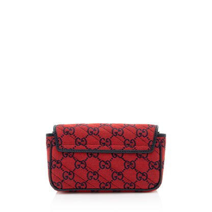 Gucci GG Canvas GG Marmont Mini Flap Bag