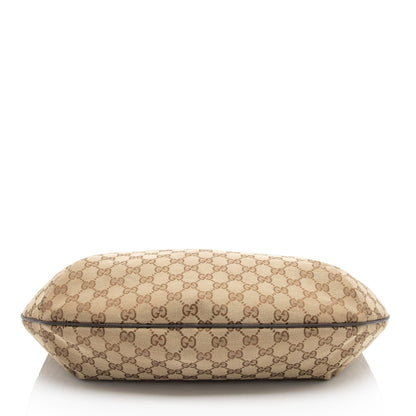 Gucci GG Canvas Half Moon Medium Messenger (SHF-JzXzNp)