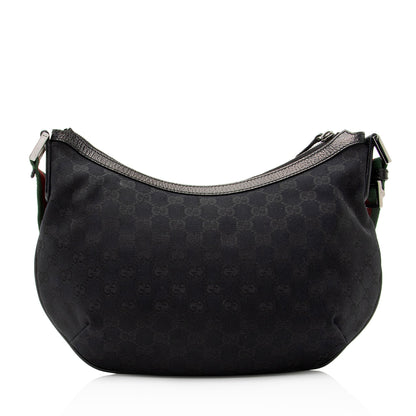 Gucci GG Canvas Half Moon Medium Messenger