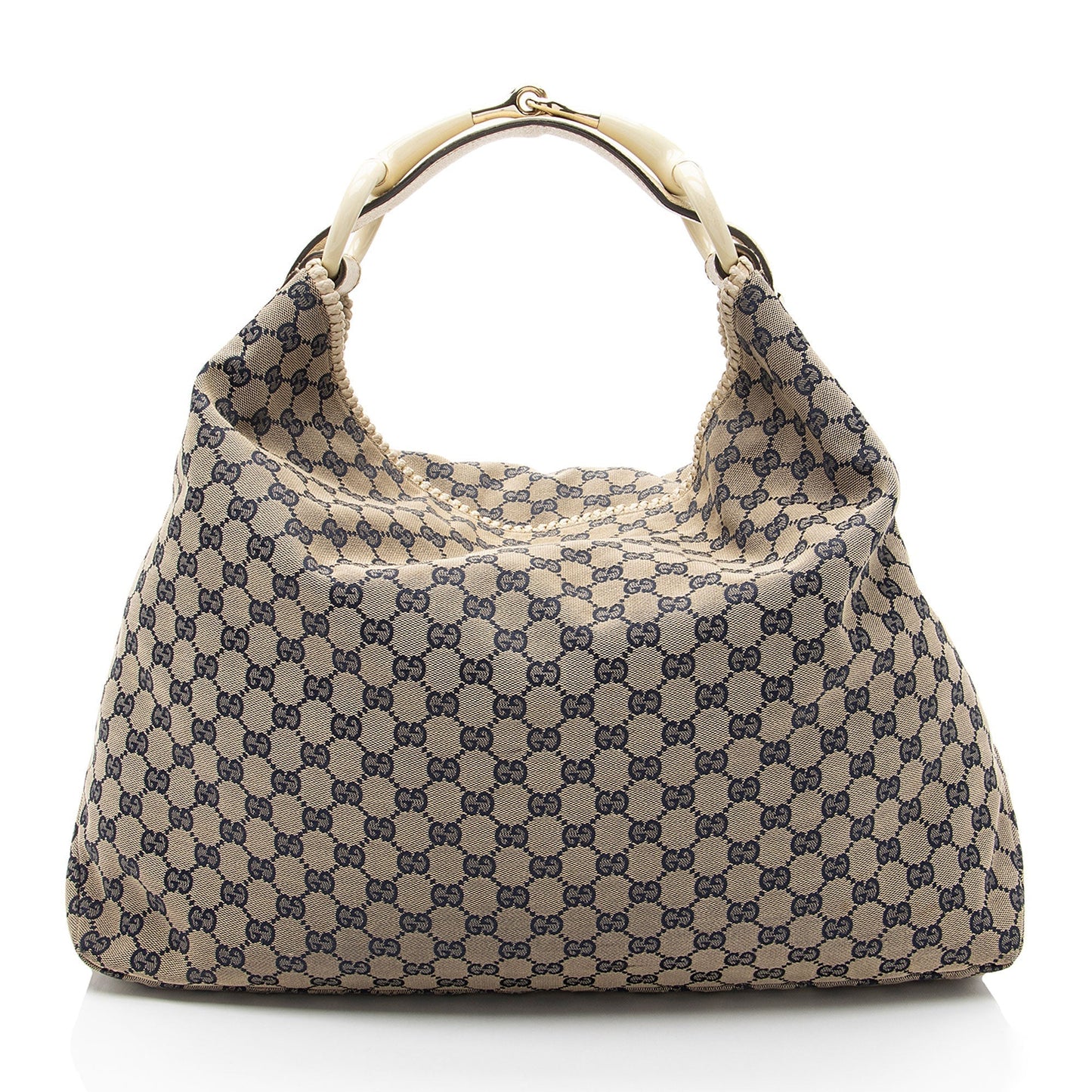 Gucci GG Canvas Horsebit Large Hobo