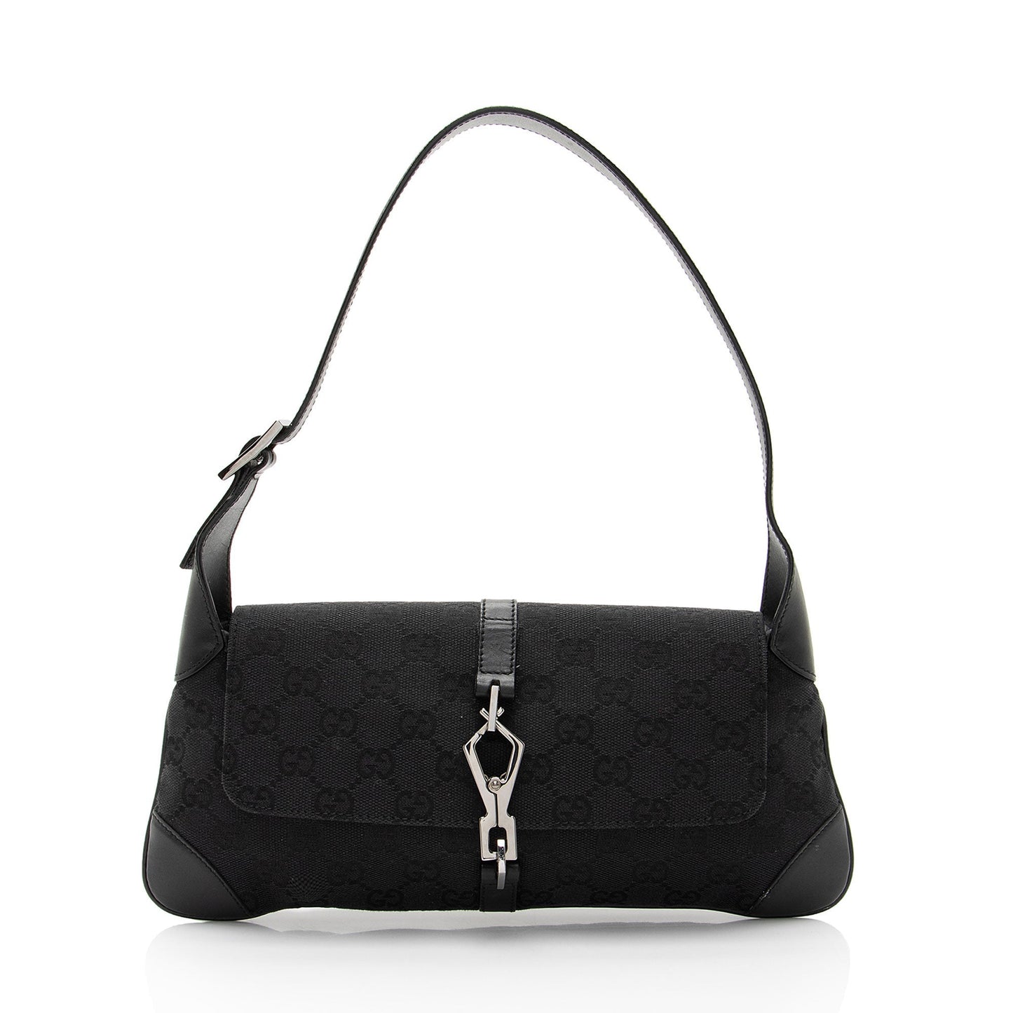Gucci GG Canvas Jackie Small Shoulder Bag (SHF-e6LKFX)