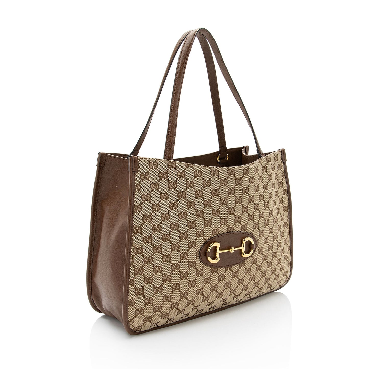 Gucci GG Canvas Leather Horsebit 1955 Tote