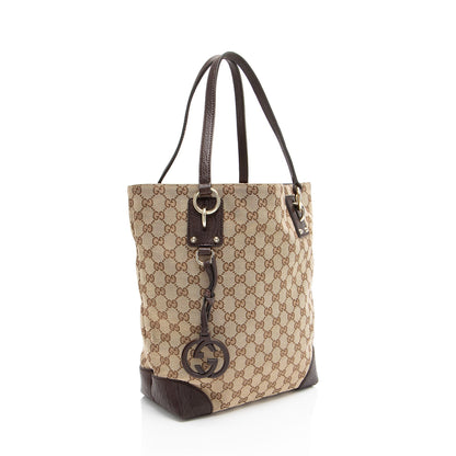 Gucci GG Canvas Charm Medium Tote