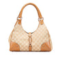 Gucci GG Canvas Nailhead Jackie Bardot Handbag