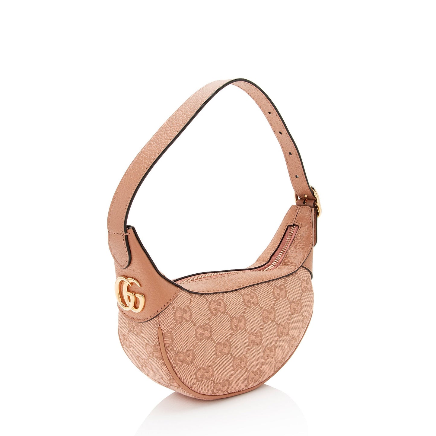 Gucci GG Canvas Ophidia Half Moon Mini Hobo (SHF-1rDKVw)