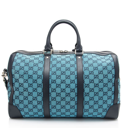 Gucci GG Canvas Savoy Medium Duffle (SHF-8zVTxr)