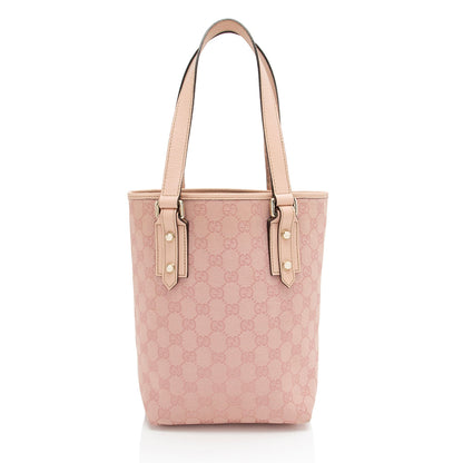 Gucci GG Canvas Small Vertical Tote (SHF-hi7sXz)