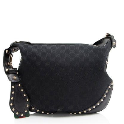Gucci GG Canvas Studded Pelham Medium Messenger