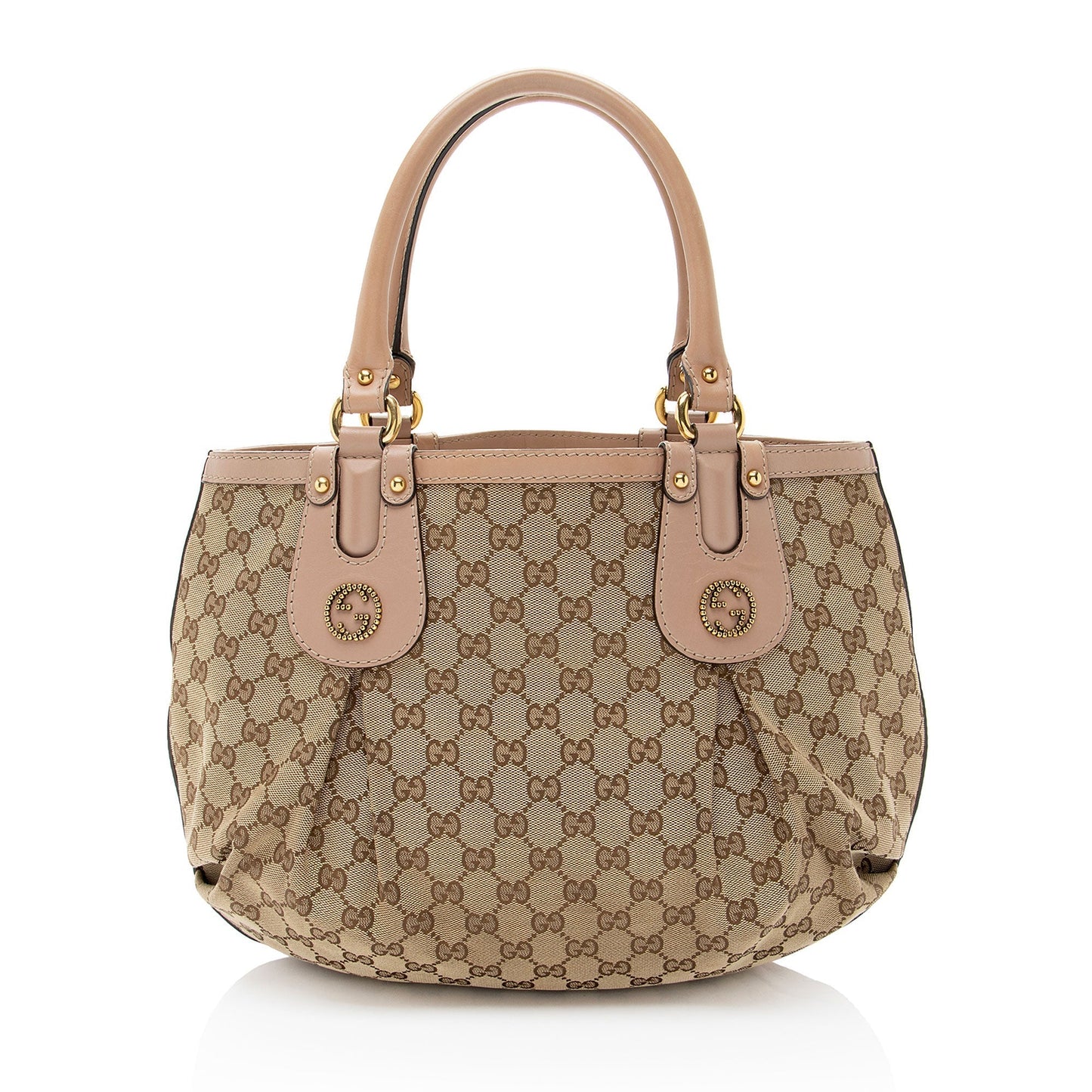Gucci GG Canvas Studded Scarlett Medium Tote