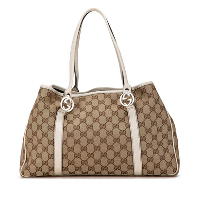 Gucci GG Canvas Twins Tote (SHG-Tw8Kwa)