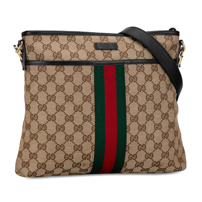 Gucci GG Canvas Web Crossbody Bag (SHG-p1ytZD)
