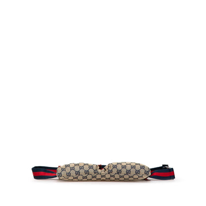 Gucci GG Canvas Web Double Pocket Belt Bag