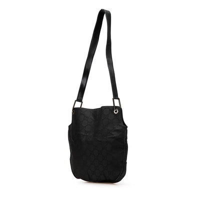 Gucci GG Canvas and Leather Shoulder Bag