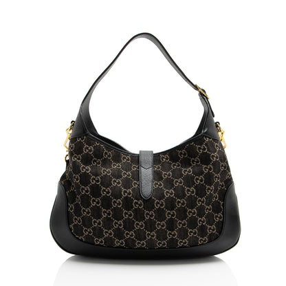 Gucci GG Denim Jackie 1961 Medium Shoulder Bag